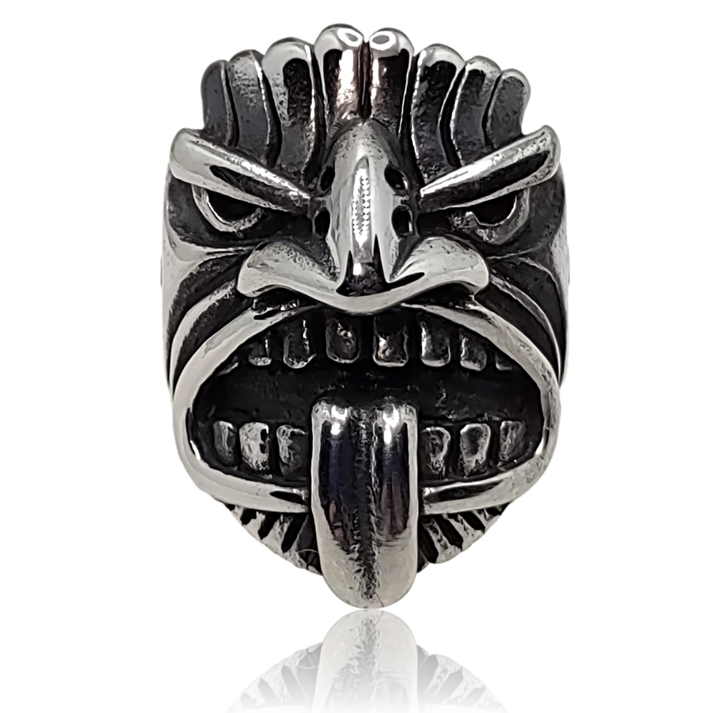 Punk Hawaiian Tiki Totem Tribal Ring